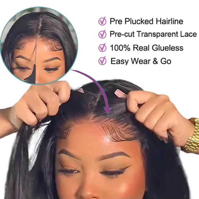 Real Show | Straight Wig | Closure Wig |Glueless Lace (16-32'')