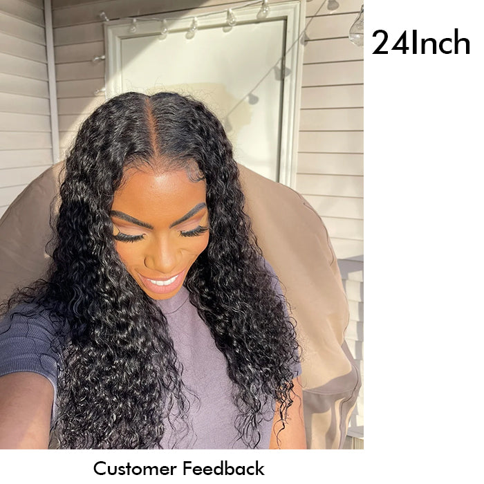 Real Show |4C Edge Hairline | Deep Wave Wig | Frontal/Closure Transparent Lace Or Glueless (14-32'')