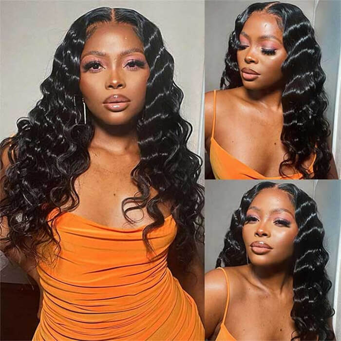 2 Glueless Wigs Set | 22'' Frontal Loose Wave Wig+22'' 4x4 Lace Closure Straight Wig
