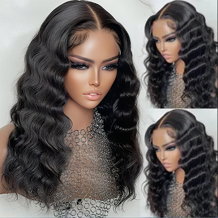 [18''=₵999] Pre-everything Glueless Loose Wave Wig Closure/ Frontal Pre Cut Lace Wig