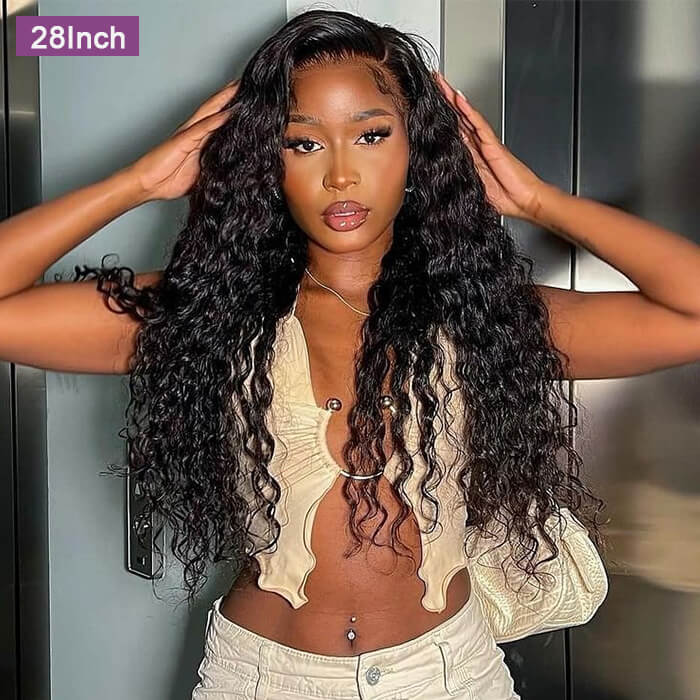 2x6 5x5 Undetectable Lace Closure Glueless Wigs Deep Wave Human Hair Wig With Baby Hair