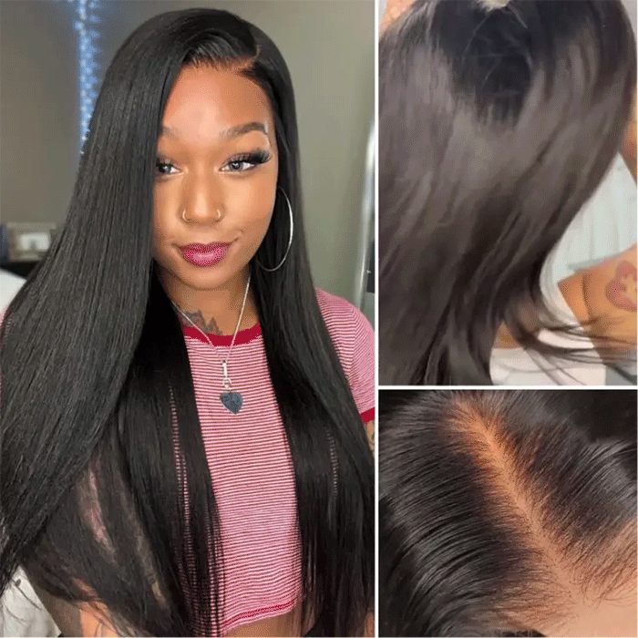 24/26 Inch Yaki Straight Wig | Frontal Wig Or Glueless