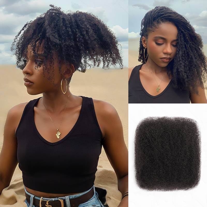 Afro Kinky Bulk Hair Extensions For Braiding Dreadlock Human Hair
