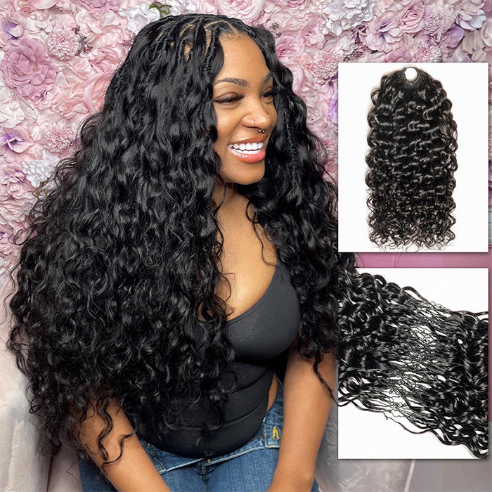 Customize-Jerry Curly Crochet Human Hair | Miracle Knots Friendly for Boho Braids