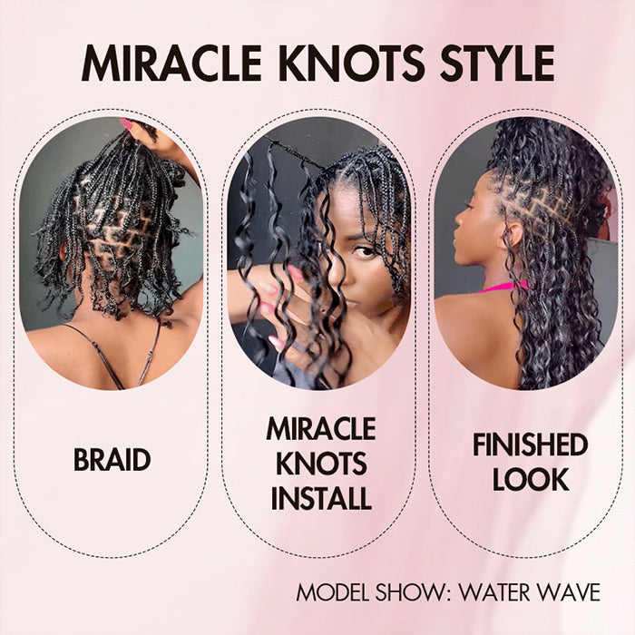 Customize-Jerry Curly Crochet Human Hair | Miracle Knots Friendly for Boho Braids