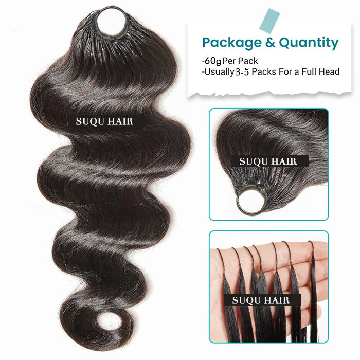 Customize-Body Wave Crochet Human Hair | Miracle Knots Friendly for Boho Braids