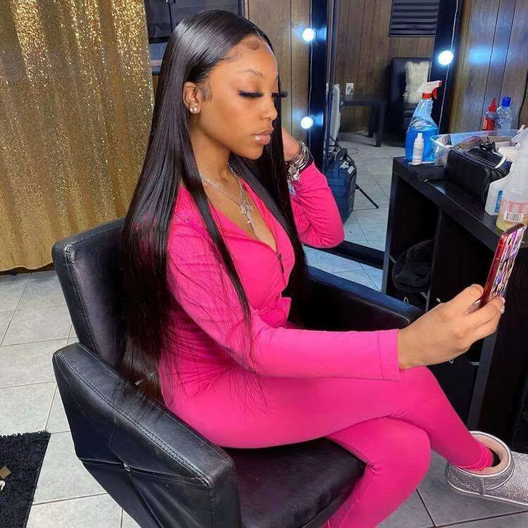 Wholesale Price | 24'' Straight Wig | Glueless Closure 5*5 Lace
