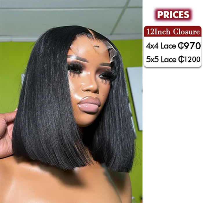 Real Show | Super Double Drawn Bob Wig | Frontal/Closure Lace Or Glueless (8-16'')