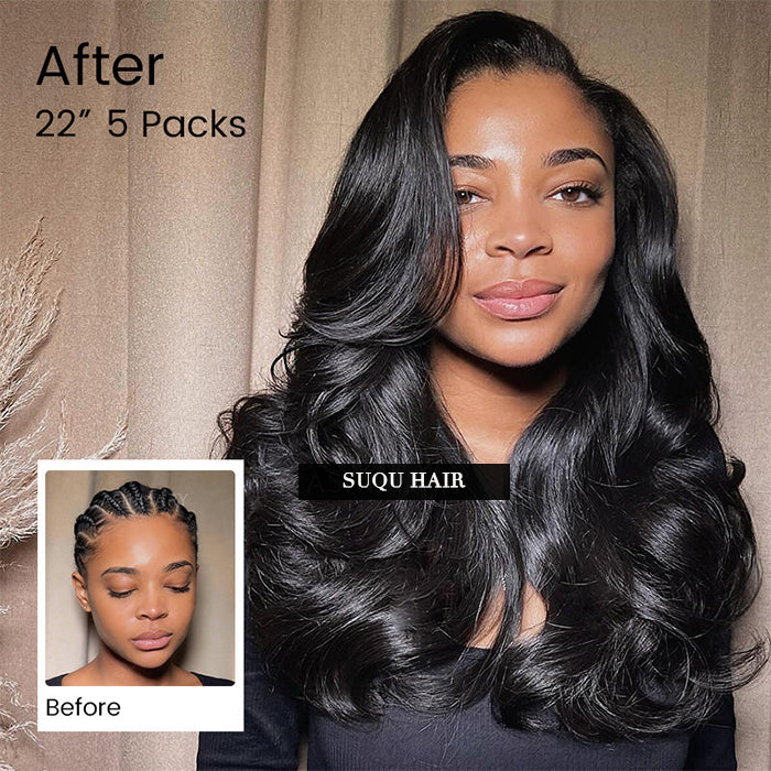 Customize-Body Wave Crochet Human Hair | Miracle Knots Friendly for Boho Braids