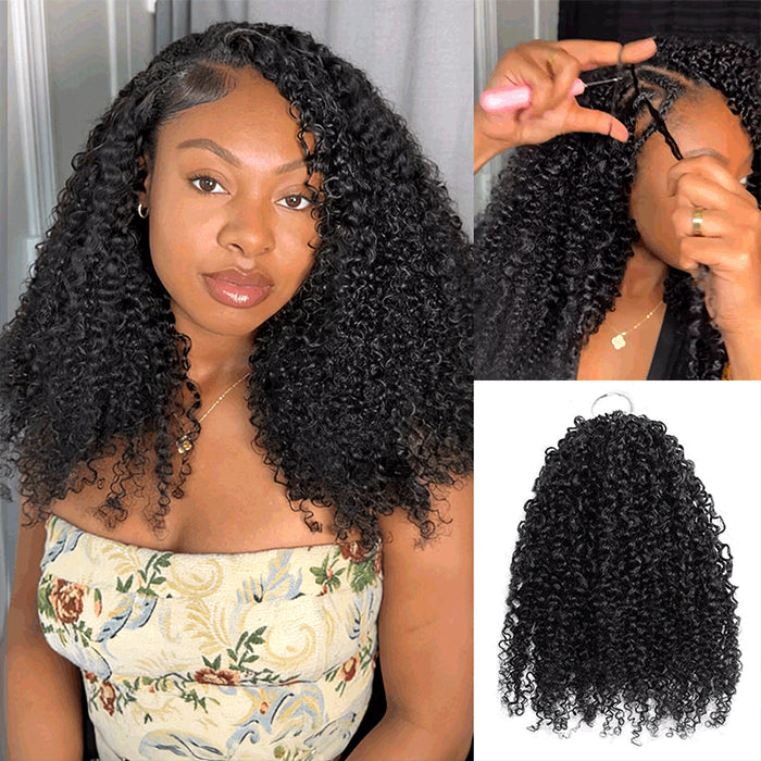 Customize-Jerry Curly Crochet Human Hair | Miracle Knots Friendly for Boho Braids