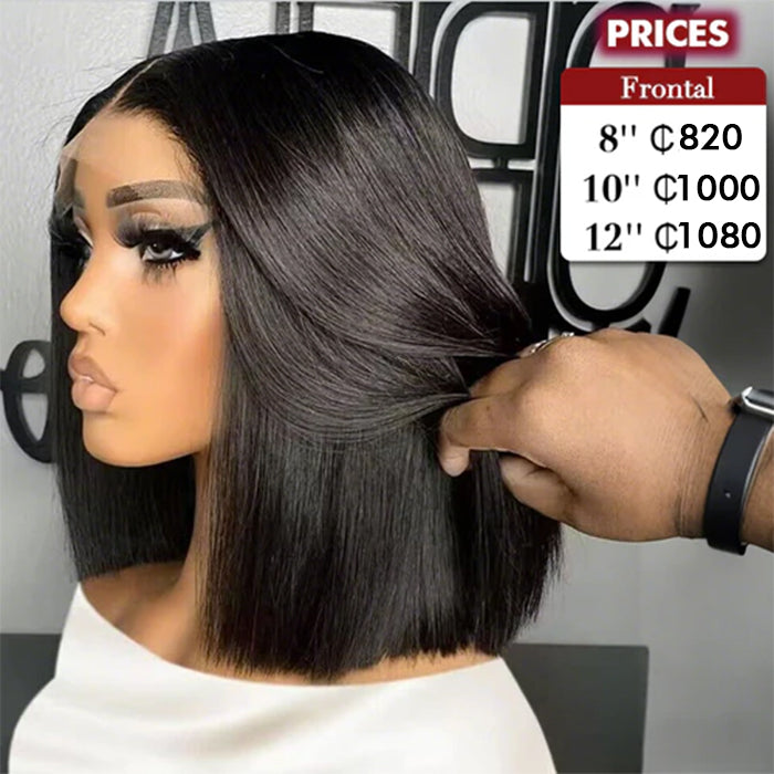 Real Show | Super Double Drawn Bob Wig | Frontal/Closure Lace Or Glueless (8-16'')