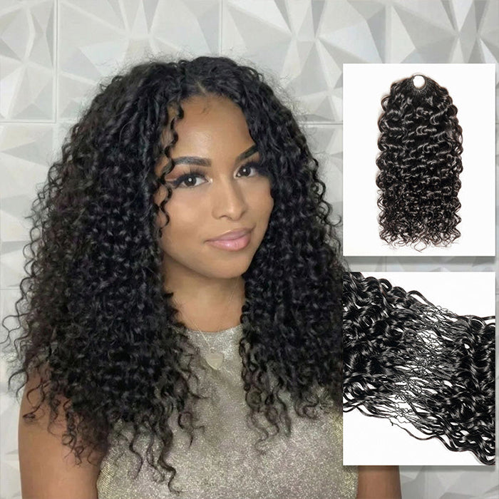 Customize-Water Wave Crochet Human Hair | Miracle Knots Friendly for Boho Braids