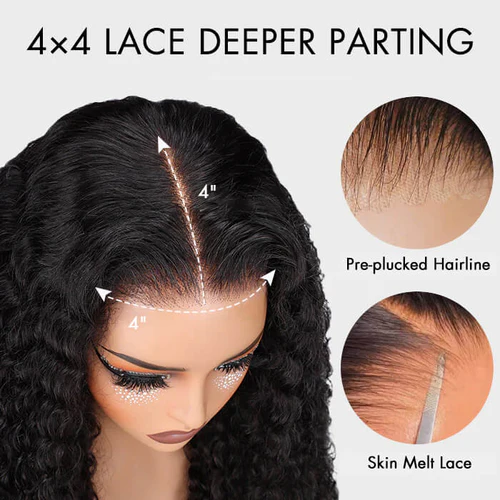 Real Show | Curly Wig |  Frontal/Closure Transparent Lace Glueless (14-32'')