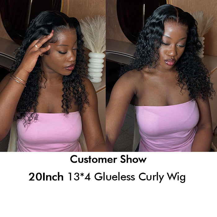 Wholesale Price | 20'' Curly Wig | Glueless Frontal Lace