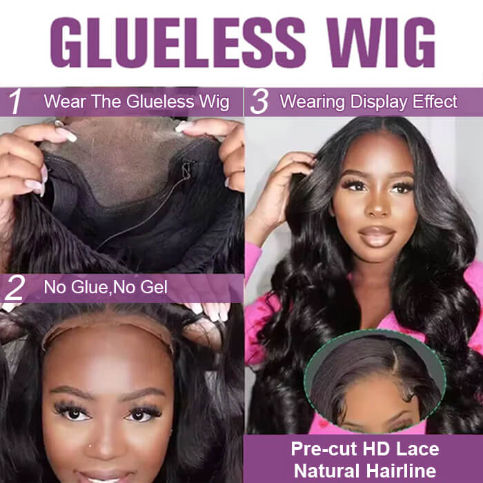 Body Wave Wig | Glueless 4x4/5x5 Pre-cut Closure Wig
