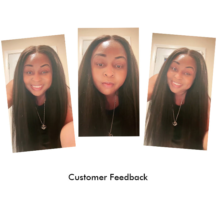 Real Show |Yaki Straight Wig | Frontal/Closure Transparent Lace Glueless (14-32'')