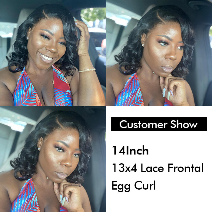 Real Show | Bouncy Wavy Egg Curl Wig | Frontal/Closure HD Lace Or Glueless (14-32'')