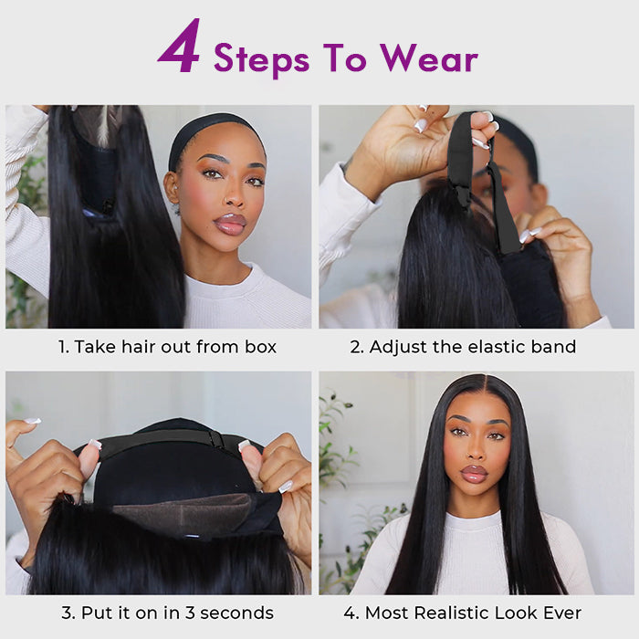 Real Review |Closure Lace 24''Straight Wig Or Glueless