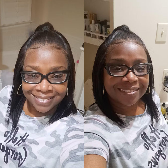 4x4/5x5/13x4 Transparent Lace Closure and Lace Frontal Wigs Straight Glueless Wigs Brazilian Human Hair