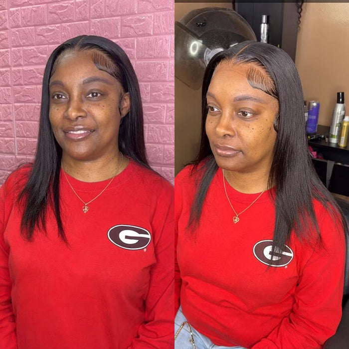Silky Straight Wig | 13x4/4x4 Lace Glueless Pre-plucked Hairline