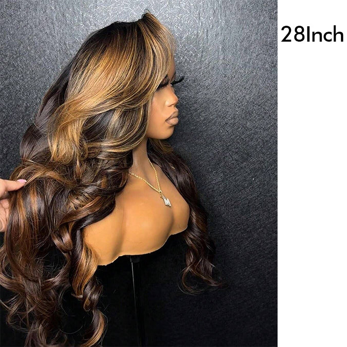 Real Show | Body Wave Wig | P4/27 Highlight Color | Frontal/Closure Glueless (16-32'')