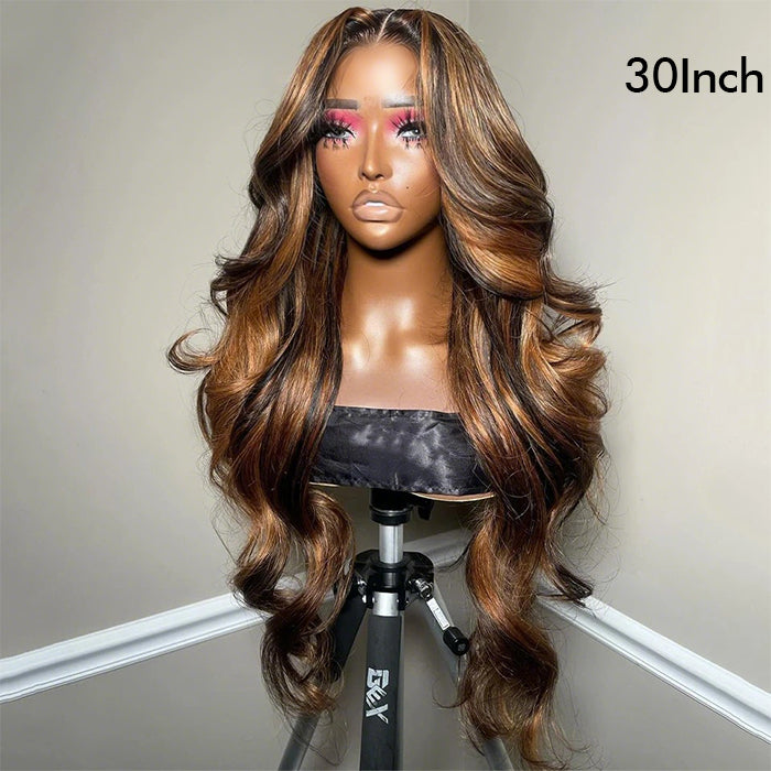 Real Show | Body Wave Wig | P4/27 Highlight Color | Frontal/Closure Glueless (16-32'')