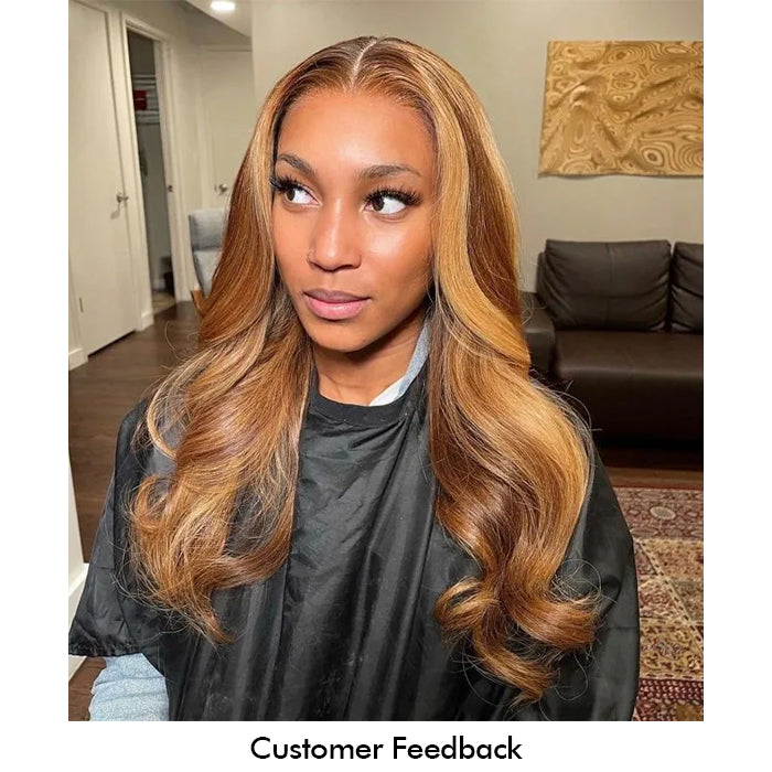 Real Show | Body Wave Wig | P4/27 Highlight Color | Frontal/Closure Glueless (16-32'')