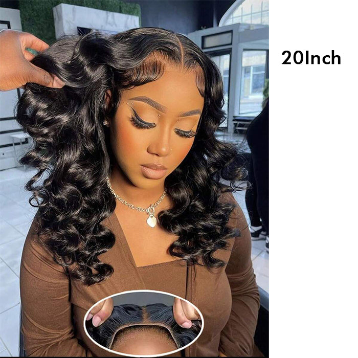 [18''=₵999] Pre-everything Glueless Loose Wave Wig Closure/ Frontal Pre Cut Lace Wig
