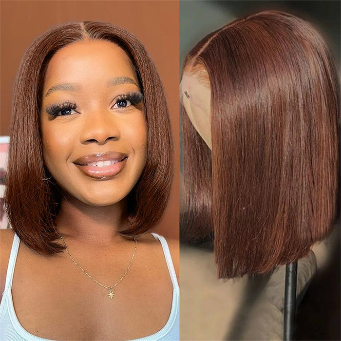 Wholesale Price | 10'' Closure Brown Bob Wig