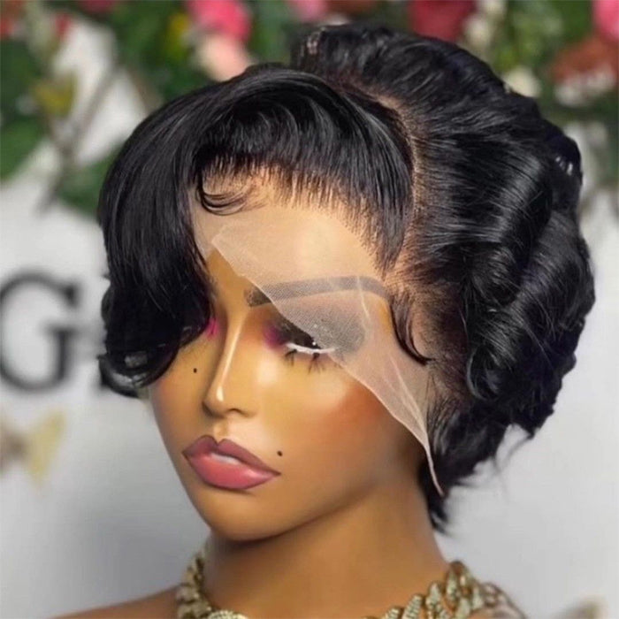 Real Review | Pre-cut Lace Frontal 8''Pixie Curly Wig