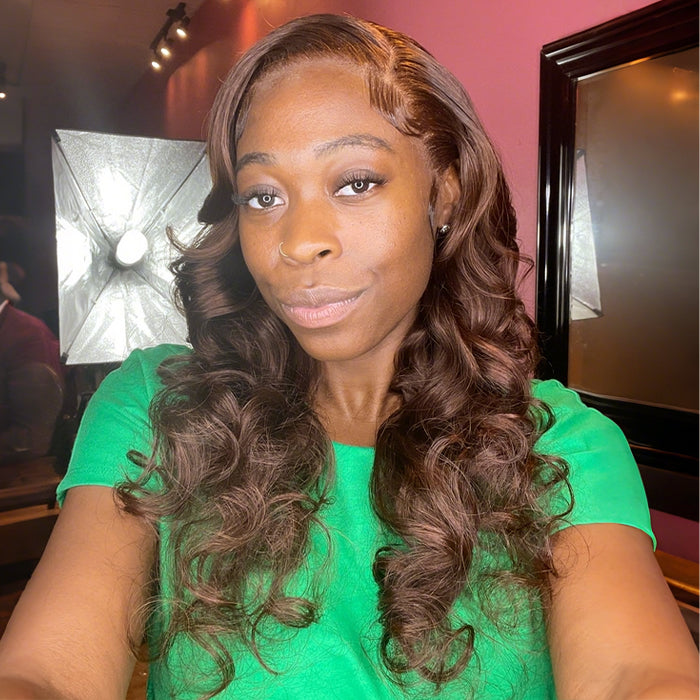 Real Review | Closure/Frontal Wig Brown Body Wave Wig(16''-24'')