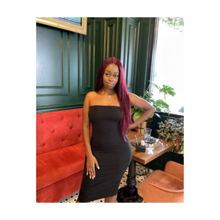 Real Show | Straight Wig | 99J Burgundy Color | Frontal/Closure Transparent Lace Glueless (16-32'')