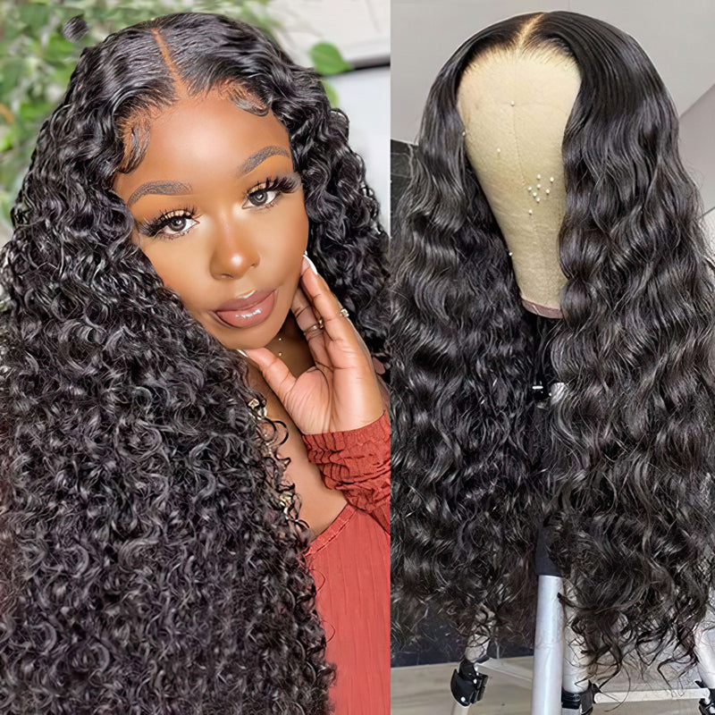 2x6 5x5 Water Wave Lace Wigs 100% High Quality Virgin Human Hair Glueless Wigs