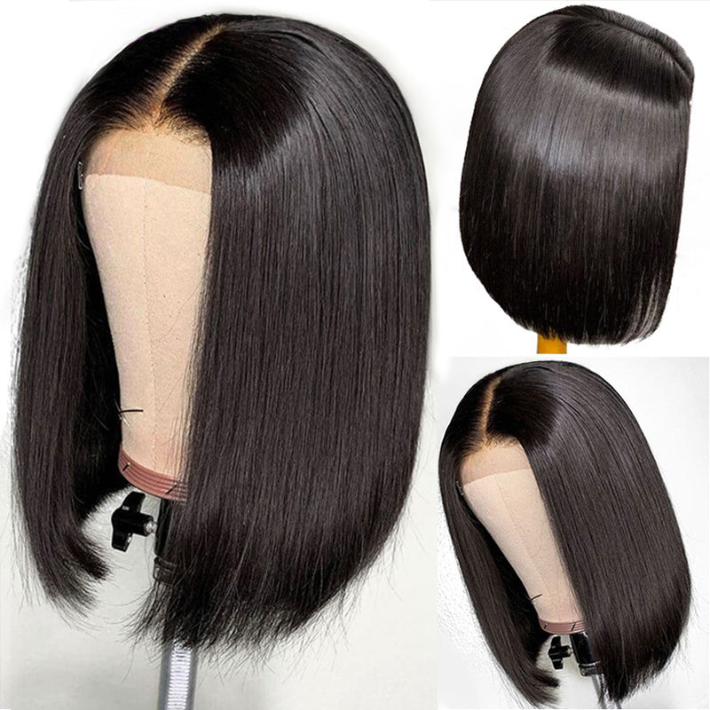 Pre-cut Lace Frontal 13x4 Wig | Straight Bob Wigs(8''-12'')