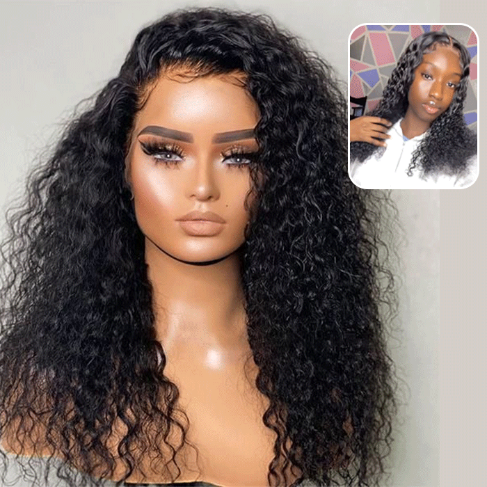 Real Show | Curly Wig |  Frontal/Closure Transparent Lace Glueless (14-32'')