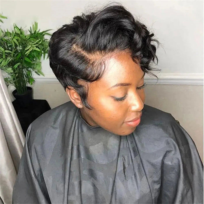 8 Inch Pixie Bob Wig | 13x4 Frontal Lace Or Glueless