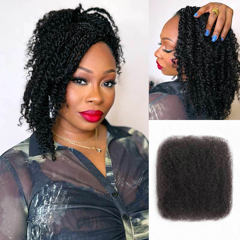 Afro Kinky Bulk Hair Extensions For Braiding Dreadlock Human Hair