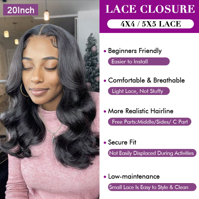 Real Show | Body Wave Wig | Frontal/Closure HD Lace Glueless (16-32'')