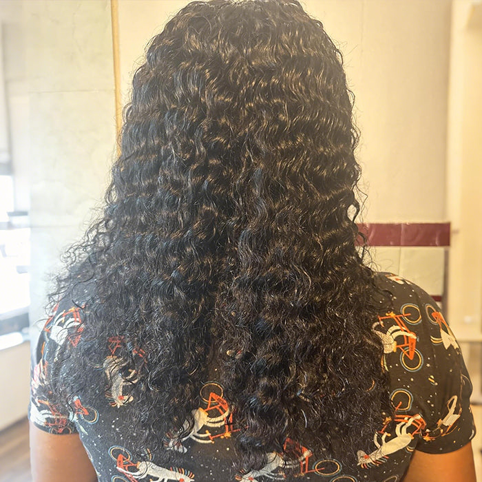 Jerry Curly Wear Go 4x4/5x5 Transparent Lace Closure Human Hair Wig Glueless Pre-cut Wig