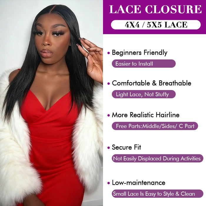 Real Show | Straight Wig | Frontal/Closure HD Lace Glueless (16-32'')