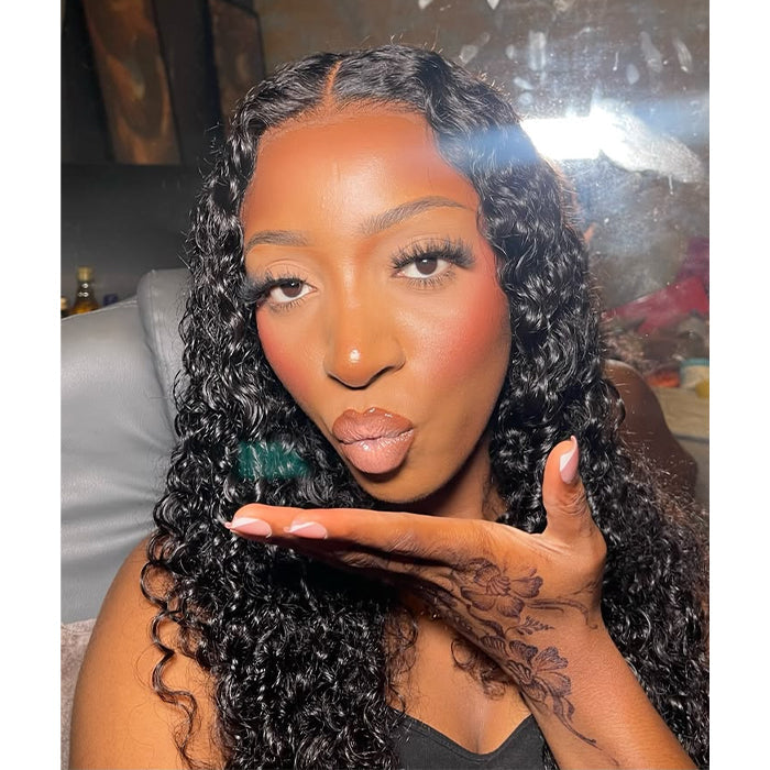 Real Show | Curly Wig |  Frontal/Closure Transparent Lace Glueless (14-32'')