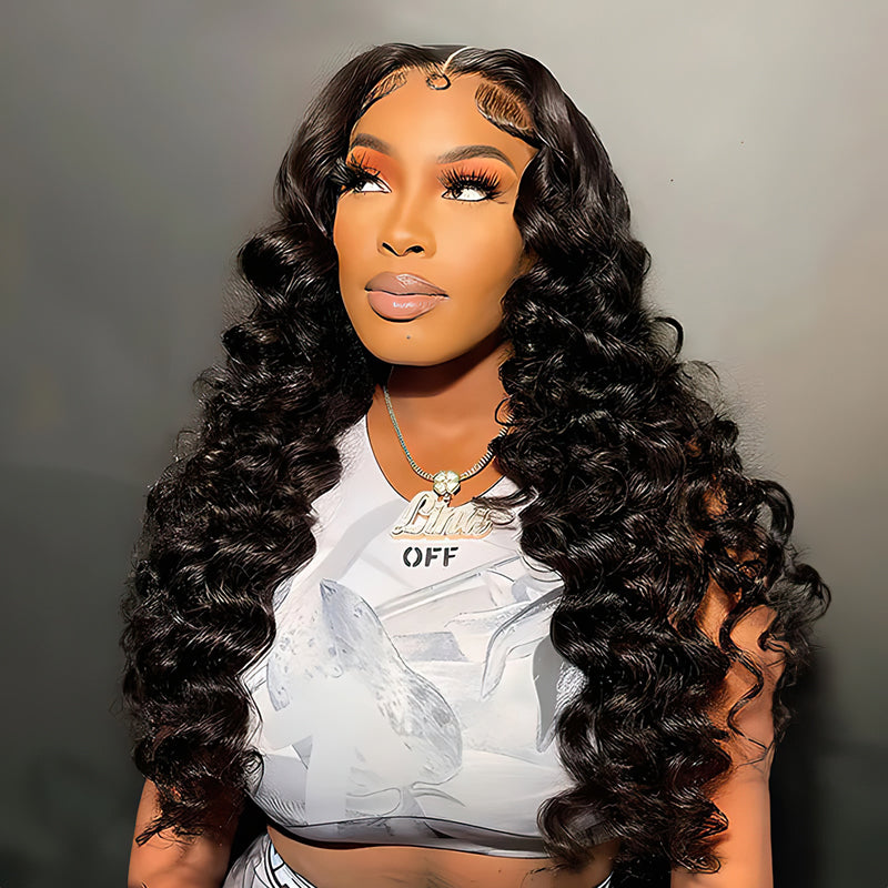Loose Deep Wave Wig 2x6 5x5 Lace Closure Wig Transparent Lace Wigs For Women