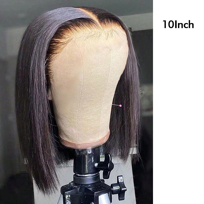 Wholesale Price | 10'' Glueless Closure/ Frontal Straight Bob Wig