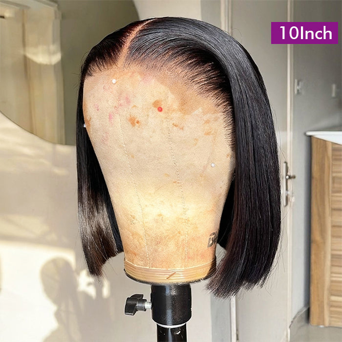 Wholesale Price | 10'' Glueless Closure/ Frontal Straight Bob Wig