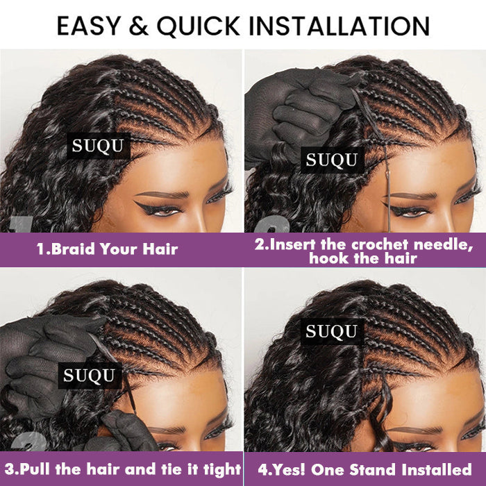 Customize-Burmese Curly Crochet Human Hair | Miracle Knots Friendly for Boho Braids
