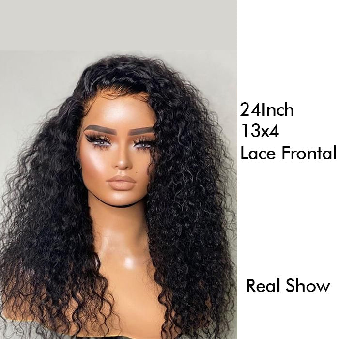 Real Show | Curly Wig |  Frontal/Closure Transparent Lace Glueless (14-32'')