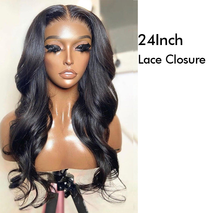 [20'=₵999] Body Wave HD Invisible Glueless Closure/ Frontal Wigs Pre Plucked Brazilian Virgin Hair