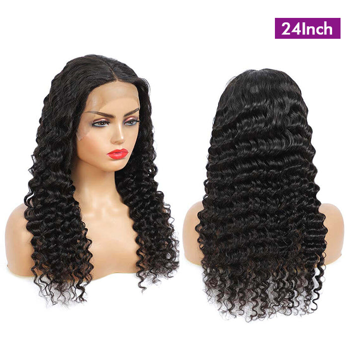Real Show | Deep Wave Wig | Frontal/Closure Transparent Lace Glueless (14-32'')