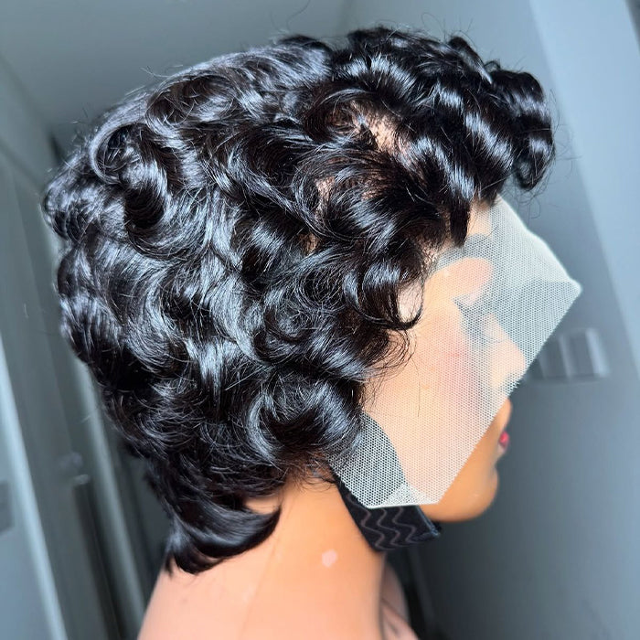 8 Inch Pixie Bob Wig | 13x4 Frontal Lace Or Glueless