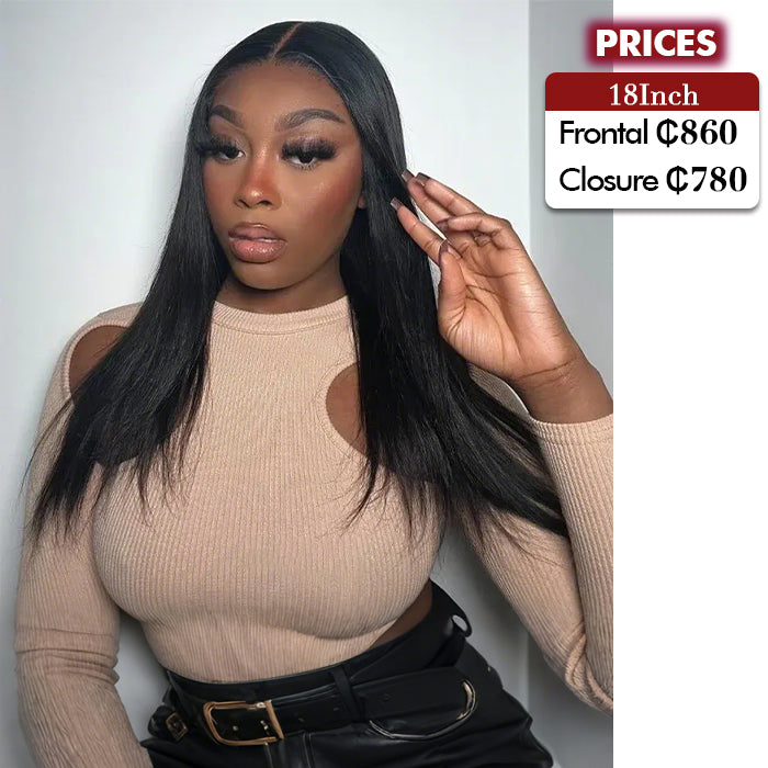 Clearance Sale | Straight Wig | Glueless Frontal/ Closure(No Restock)